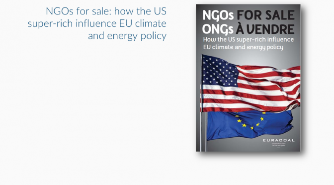 Report on the funding of anti-coal campaigns by NGOs