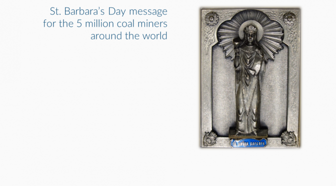 Patron saint’s day celebrated by coal miners, amidst COP21 negotiations
